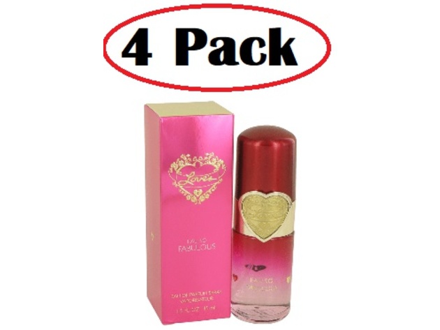 4 Pack of Love's Eau So Fabulous by Dana Eau De Parfum Spray 1.5 oz