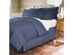 Belles and Whistles Premium Extra Long Bedding Bed Skirt, Size: King 78x80", Cotton Sateen 400 Thread Count, Blue Jean