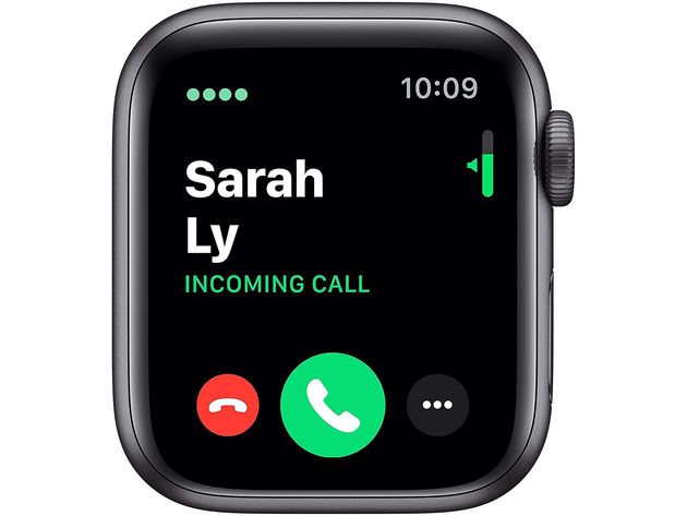 Apple Watch Series 5 40 Millimeters Electrical Space Gray Aluminium Case With Black Sport Band (New Open Box)