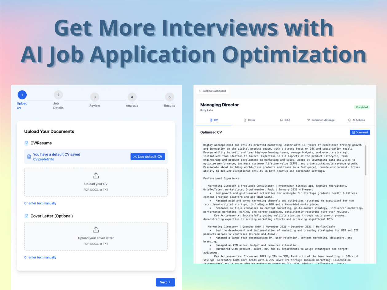 MyCVBot Pro Plan: Lifetime Subscription
