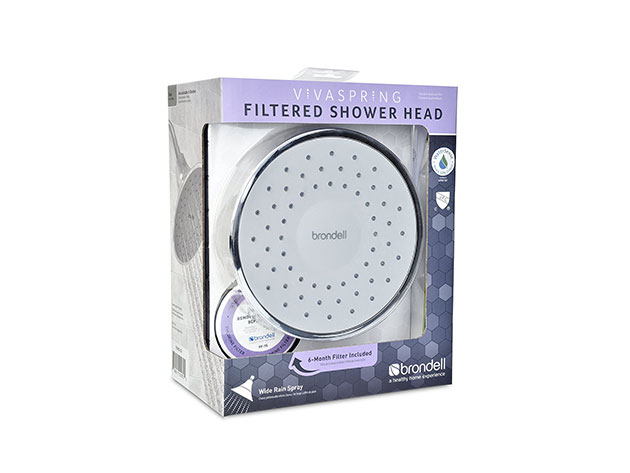 VivaSpring Filtered Shower Head (Slate)