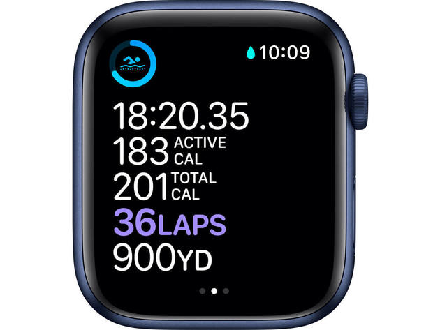 Apple M00J3LL Series 6 Watch (GPS) - Blue - 44mm