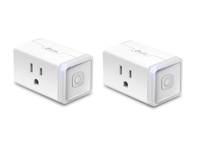 2-PACK TP-Link Kasa Smart Plug Mini, Smart Home Wifi Outlet Works with Alexa and Google Home, WiFi Simple Setup, No Hub Required, White