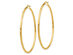 Large Hoop Earrings in 14K Yellow Gold 2 Inch (2.00 mm)