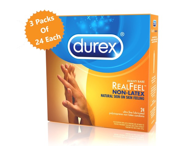 Durex Avanti Bare Real Feel Lubricated Non Latex Condoms Natural Skin
