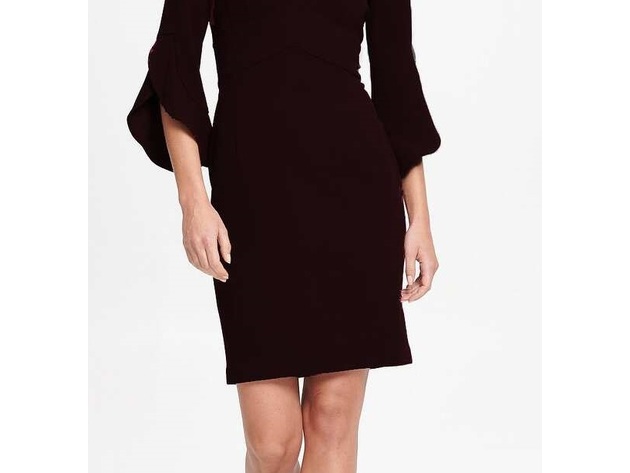 DKNY Women's Tulip-Sleeve Keyhole-Cutout Sheath Dress & Reviews