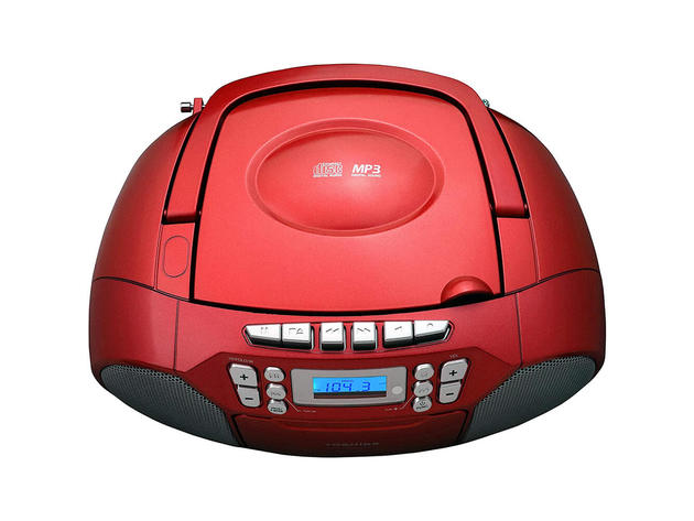 Toshiba TYCMK39RED CD-RW/CD-R/CD-DA Boombox with AM/FM Radio - Red