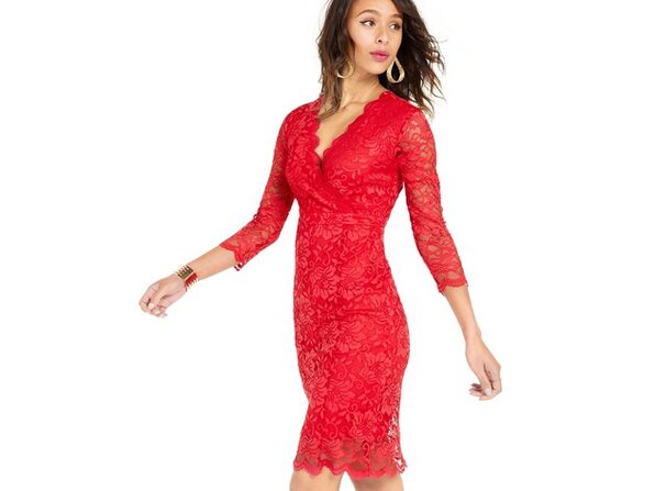 thalia sodi lace sheath dress