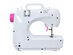 Costway 2-Speed Multi-function Fashion Portable Sewing Machine Serger w/16 Stitch Light - White + Pink