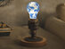 E.P. Eco-Friendly LED Light Bulb + Metal Base (Blue Hydrangea)