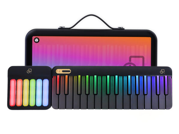 POPUPIANO スマートアクティブキーボード ブラック 音乐密码 PopuPiano Smart Portable Keyboard Piano with Chord Pad + PopuBag
