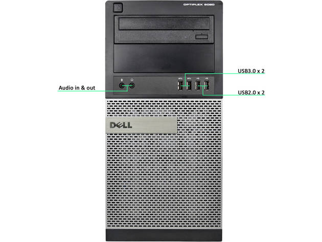 Dell Optiplex 980 Tower Computer PC, 3.20 GHz Intel i7 Dual Core, 16GB DDR3 RAM, 240GB SSD Hard Drive, Windows 10 Professional 64 bit (Renewed)