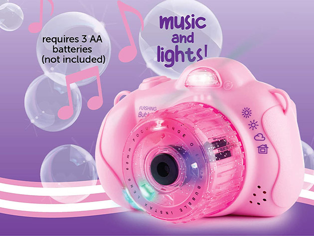 Musical Bubble Camera with Lights (2-Pack)