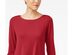 Alfani Women's Petite Solid Swing Top  Red Size 44