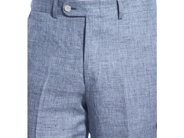 Ralph Lauren Men's Flat Front Linen Pants Blue Size 40x30