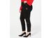 INC Internatinal Concepts Women's Sequin-Varsity-Stripe Ponte-Knit Pants Black Size 18W