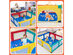 Costway Baby Playpen Infant Large Safety Play Center Yard w/ 50 Ocean Balls Grey\Colorful\Blue - Colorful