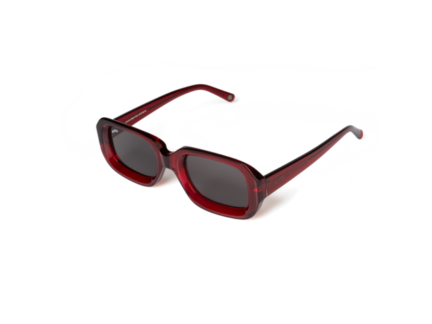The Crush Sunglasses Clear Red / Smoke