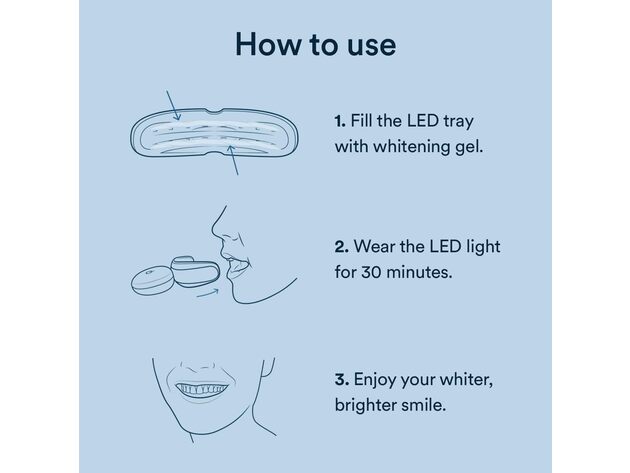 Auraglow Complete LED Teeth Whitening Kit