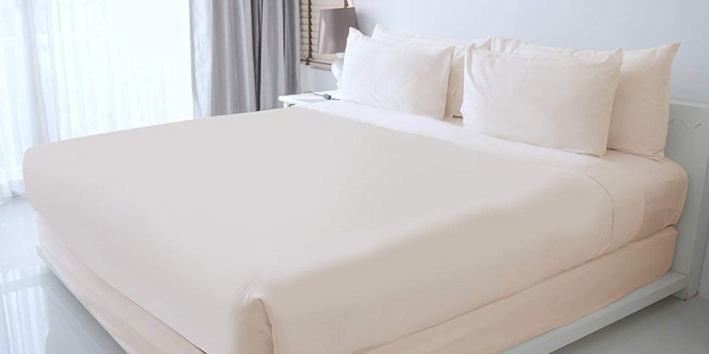 100% Egyptian Cotton Sheet Set (Ivory/Queen)