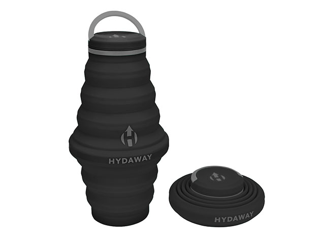 Hydaway 25oz Collapsible Water Bottle with Cap Lid