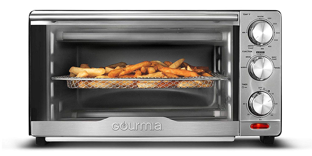 Gourmia® GTF7350 6-in-1 Multi-Function Stainless Steel Air Fryer Oven, on sale for $71.99 when you use coupon code OCTSALE20 at checkout
