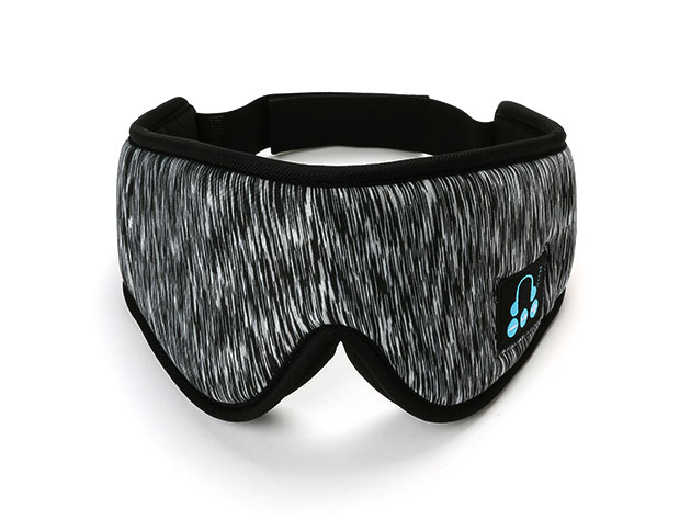 (DO NOT TURN ON) Máscara para Dormir inalámbrica 3D Shut-Eye con auriculares Bluetooth (Gris Oscuro)