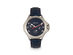 Breed Tempe Leather-Band Watch (Blue/Silver)