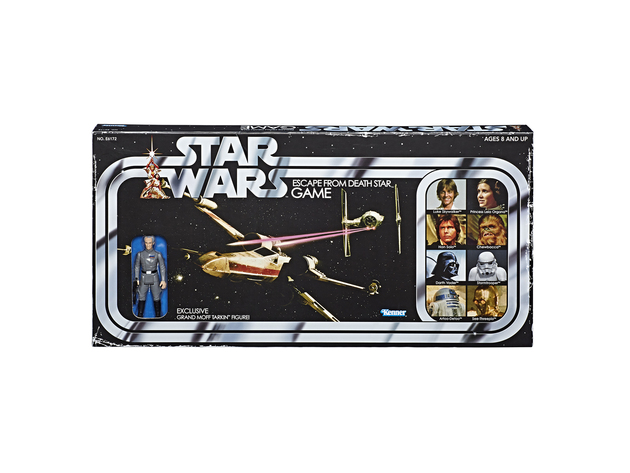 Hasbro Star Wars Escape From Death Star Board Game with Tarkin Figure, Bring Back Memories with this Retro Edition, Multicolor (New Open Box)
