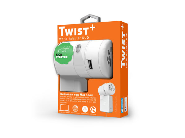 TWIST+ World Adapter Duo for MacBook