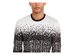 Alfani Men's Ombre Rib Crewneck Sweater White Size Large