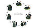 Costway Portable Pop up Camping Fishing Bathing Shower Toilet Changing Tent Room - Green