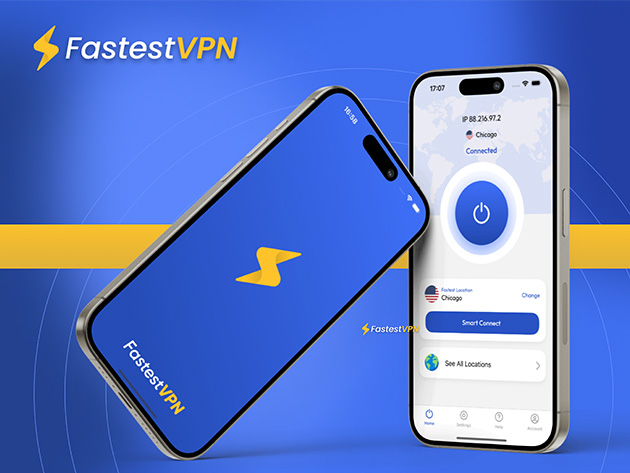 FastestVPN PRO: Lifetime Subscription (15 Devices)