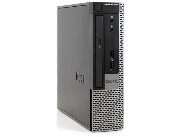 Dell OptiPlex 790 Ultra Small Form Factor Computer PC, 3.10 GHz Intel Core i3, 8GB DDR3 RAM, 250GB HDD Hard Drive, Windows 10 Home 64Bit (Renewed)