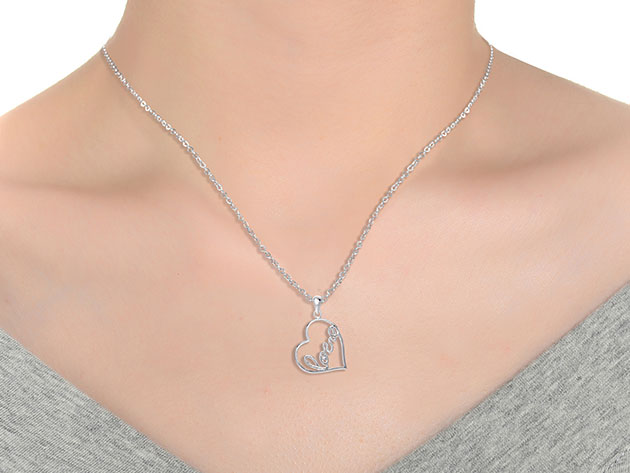 "Create Your Love Story" Necklace (Silver Plated)