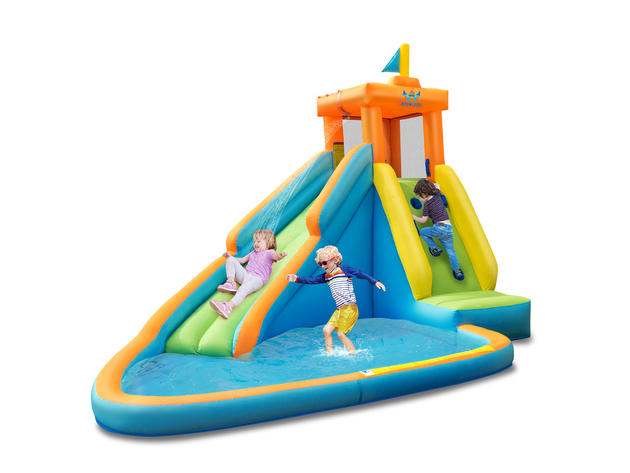 Costway  Kids Bounce House Castle Splash Water Pool Without Blower