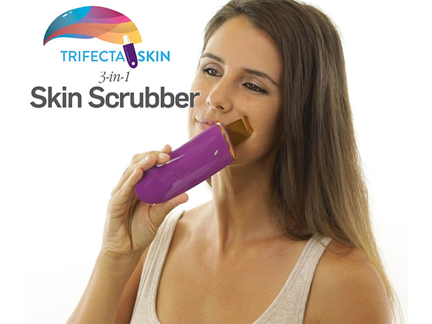 Trifecta Skin Premium 3-in-1 24K Gold Skin Scrubber