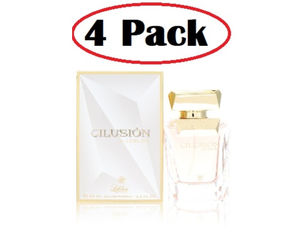 4 Pack of Leblon Ilusion by Leblon Eau De Parfum Spray 3.0 oz