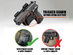 Magnetic Gun Mount with Safety Trigger Guard Protection (Gray/2-Pack)