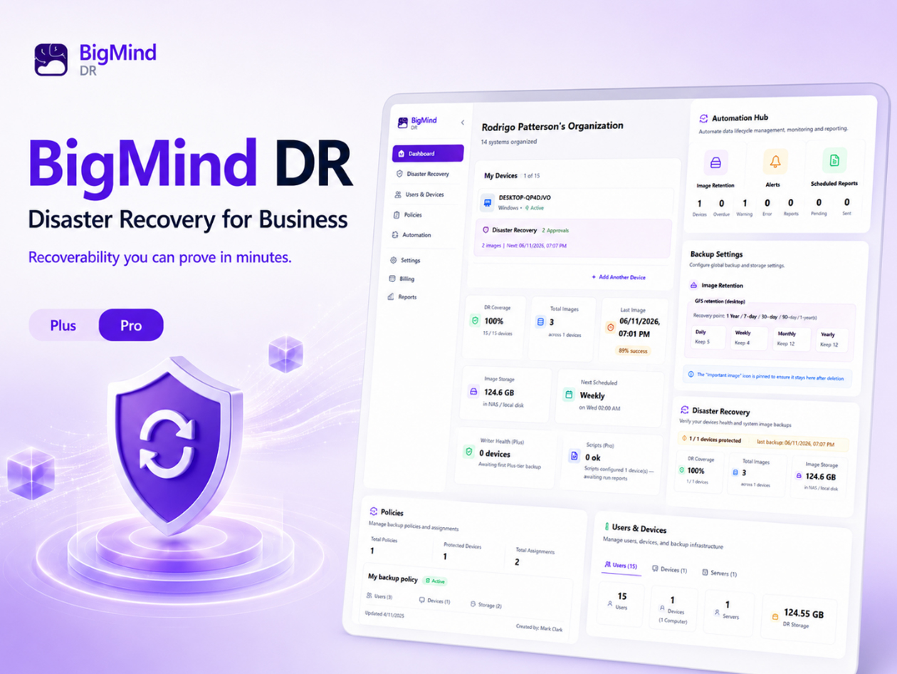 BigMind Data Recovery Plus Plan: Lifetime Subscription