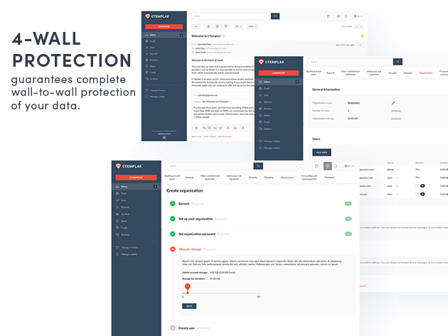 CTemplar End-to-End Encrypted Email Prime Plan: 5-Yr Subscription