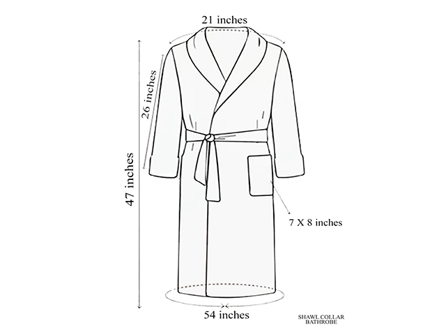 Enchante Luxury Turkish Cotton Boxed Bathrobe (White)