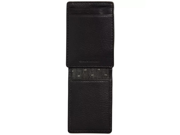 Levi's Men's Rfid Leather Front-Pocket Wallet Black Size Regular