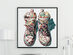 Art Block Framed "Sneaker" by HR-FM