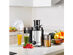Costway Juicer Machine Centrifugal Juice Extractor Wide Mouth & 2 Speed BPA Free - Silver + Black
