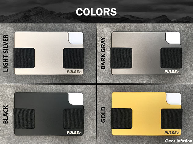 PulseX1 Ultra Slim Wallet (Silver)