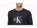 Calvin Klein Men's Metallic Logo Print Crewneck Sweatshirt Black Size Large
