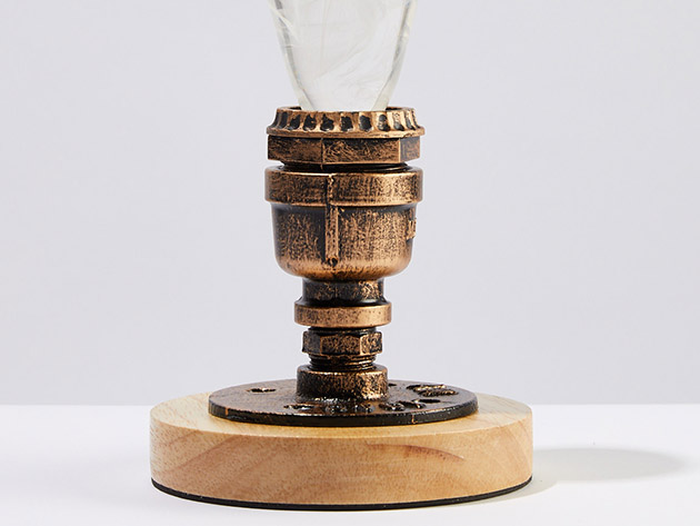 EP Light Snow Lamp & Vintage Round Base