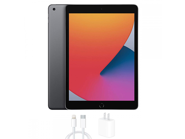 Apple iPad 8th Gen (2020) WiFi Only Bundle with Beats Flex Headphones (Refurbished)