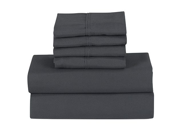 Bamboo Smart Pocket Sheets (Grey/Full/6-Piece)